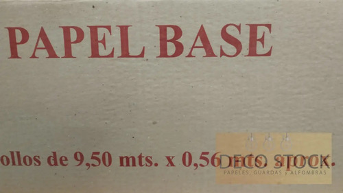 Pack X 2 Rollos Papel Base  Ancho:0,56 X 9,50 Mts Deco Stock