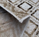 Alfombra Rhone Moderna Pelo Corto Dib 1,50 X 2 Mts - 1.5 m, Beige, Geométrico, 2 m