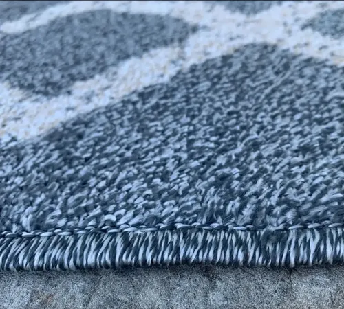 Alfombra Rhone Moderna Pelo Corto Dib 1,50 X 2 Mts - 1.5 m, Gris, Gris y blanco, 2 m