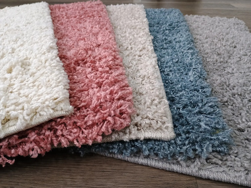 Alfombra Costado Cama Shaggy Cool 57x90  Pelo Largo Colores - 57 cm, Crema, Pelo Largo, 90 cm