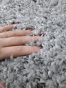 Alfombra Costado Cama Shaggy Cool 57x90  Pelo Largo Colores - 57 cm, Gris claro, Pelo Largo, 90 cm