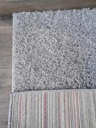 Alfombra Costado Cama Shaggy Cool 57x90  Pelo Largo Colores - 57 cm, Gris claro, Pelo Largo, 90 cm