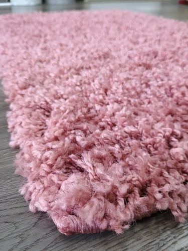 Alfombra Costado Cama Shaggy Cool 57x90  Pelo Largo Colores - 57 cm, Rosa, Pelo Largo, 90 cm