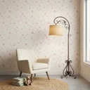 Papel Vinilizado F/ Blanco Flores 1180/3 Decorpaper Muresco Blanco