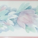 Guarda Vinilizada Pre Encolada X 4,57 Mts Flores Borde Rosa DecoStock