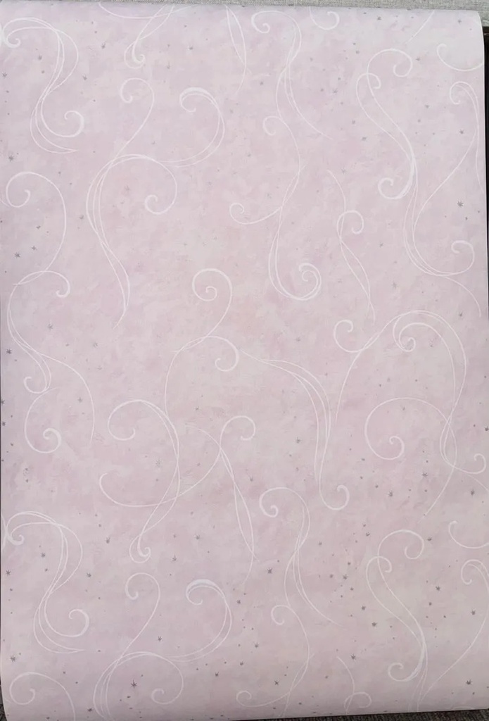 Papel Vinilico Estrellas 5714/2 Celebry Teens Muresco Dstock Rosa Claro