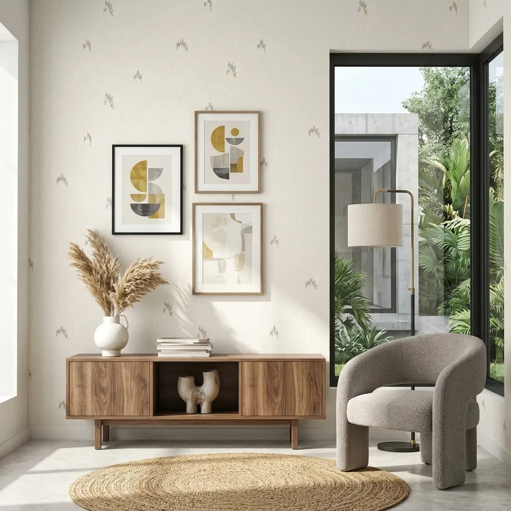 Papel Vinilizado Con Diseño 4410/2 Muresco Decostock Beige