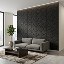 Pack X 5 Placas Autoadhesivas Soft Pared Cuero 70x70cm Ebano