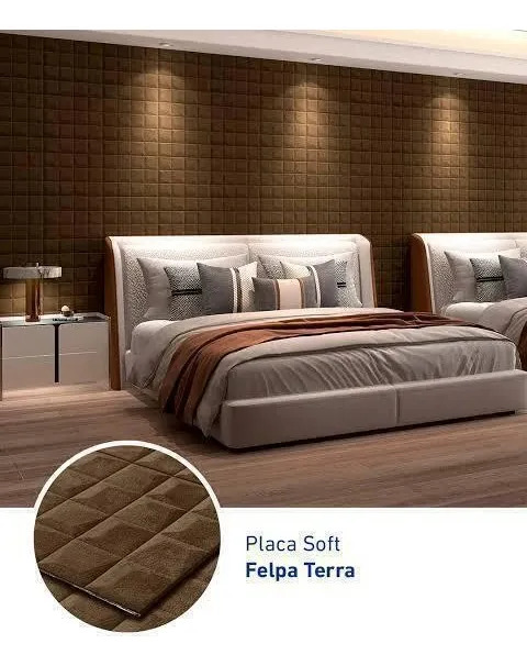 Placas 3d Autoadhesivas Muresco Texturadas Antihumedad Felpa Terra