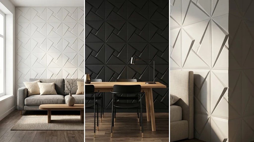 Pack X 5 Placas Autoadhesivas Soft Pared Cuero 70x70cm Ebano