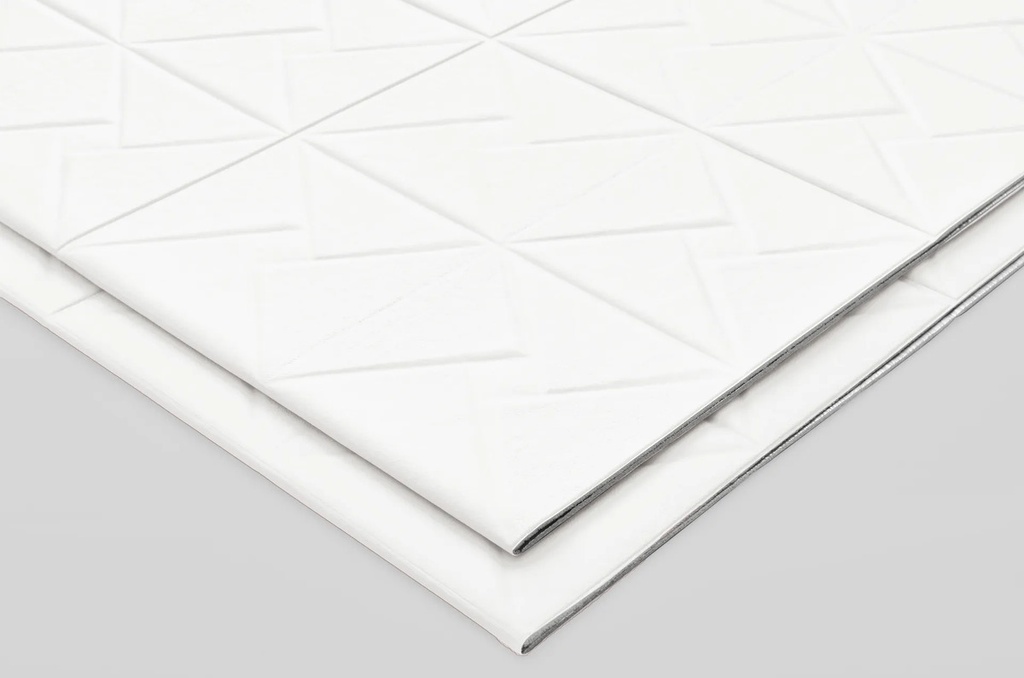 Pack X 5 Placas Autoadhesivas Soft Pared Cuero 70x70cm Marfil