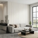 Papel Vinilico Sedado Rayado Diseño 209/4 Muresco Decostock Blanco