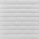 Placas X 10 3d Autoadhesivas Pared Muresco Pintable/lavable  Blanco Ladrillo