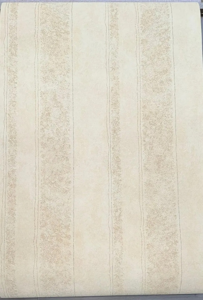 Papel Vinilico Texturado Cypress Rayado Muresco 4026/3 Beige Arena