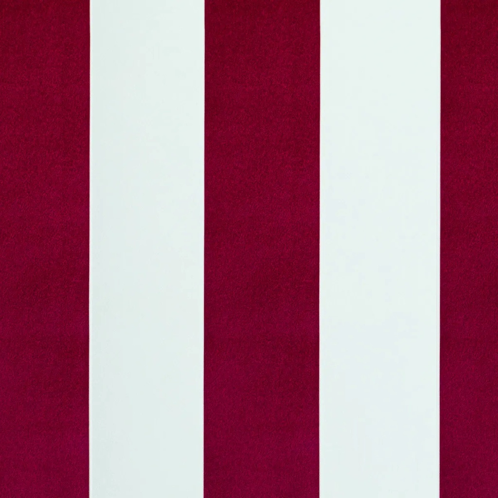 Papel Vinilizado Rayado Blanco Y Bordo Amarie 36/2 Muresco Bordó