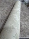 Papel Vinilico Text Provenzal Verde Cinthia 6000/5 Muresco Beige