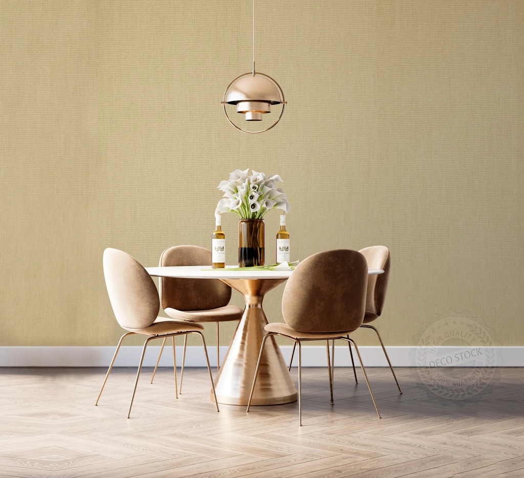 Papel Vinilico Pampa 7100/2 Muresco Simil Wallcovering Ds Amarillo Suave