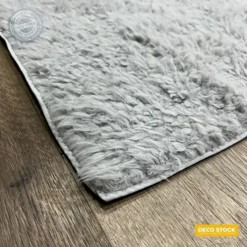 Alfombra Costado De Cama Pelo Largo Attica 50x85 Antidesliz Dib