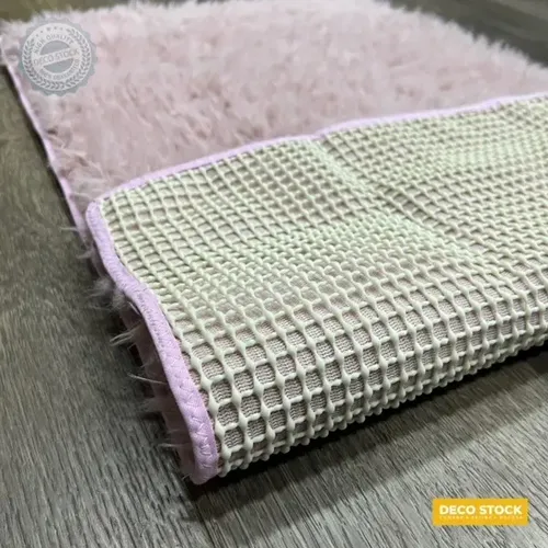 Alfombra Costado De Cama Pelo Largo Attica 50x85 Antidesliz Dib