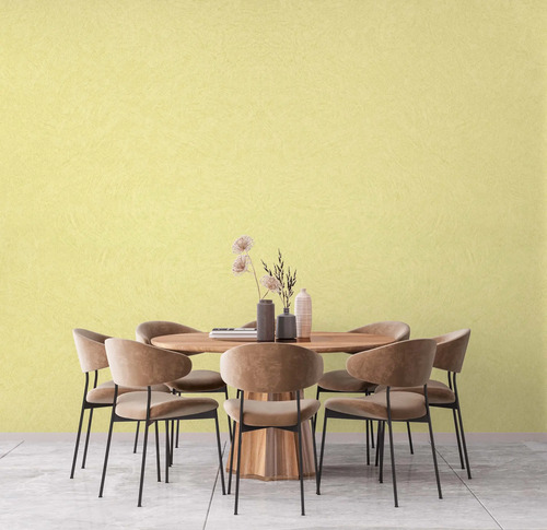 Papel Vinilizado Amarillo Pastel Patina 1170/4 Muresco Ds