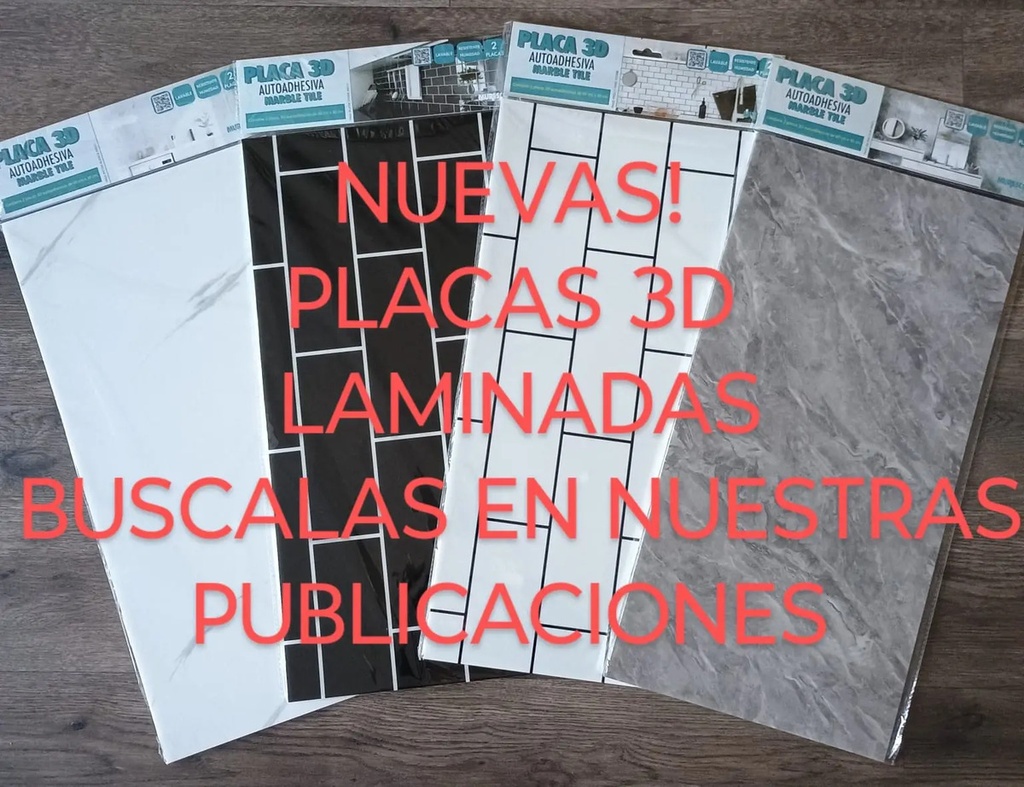 Placas 3d Autoadhesivas Pared Muresco Pintable/lavable Ladri Piedra Negra