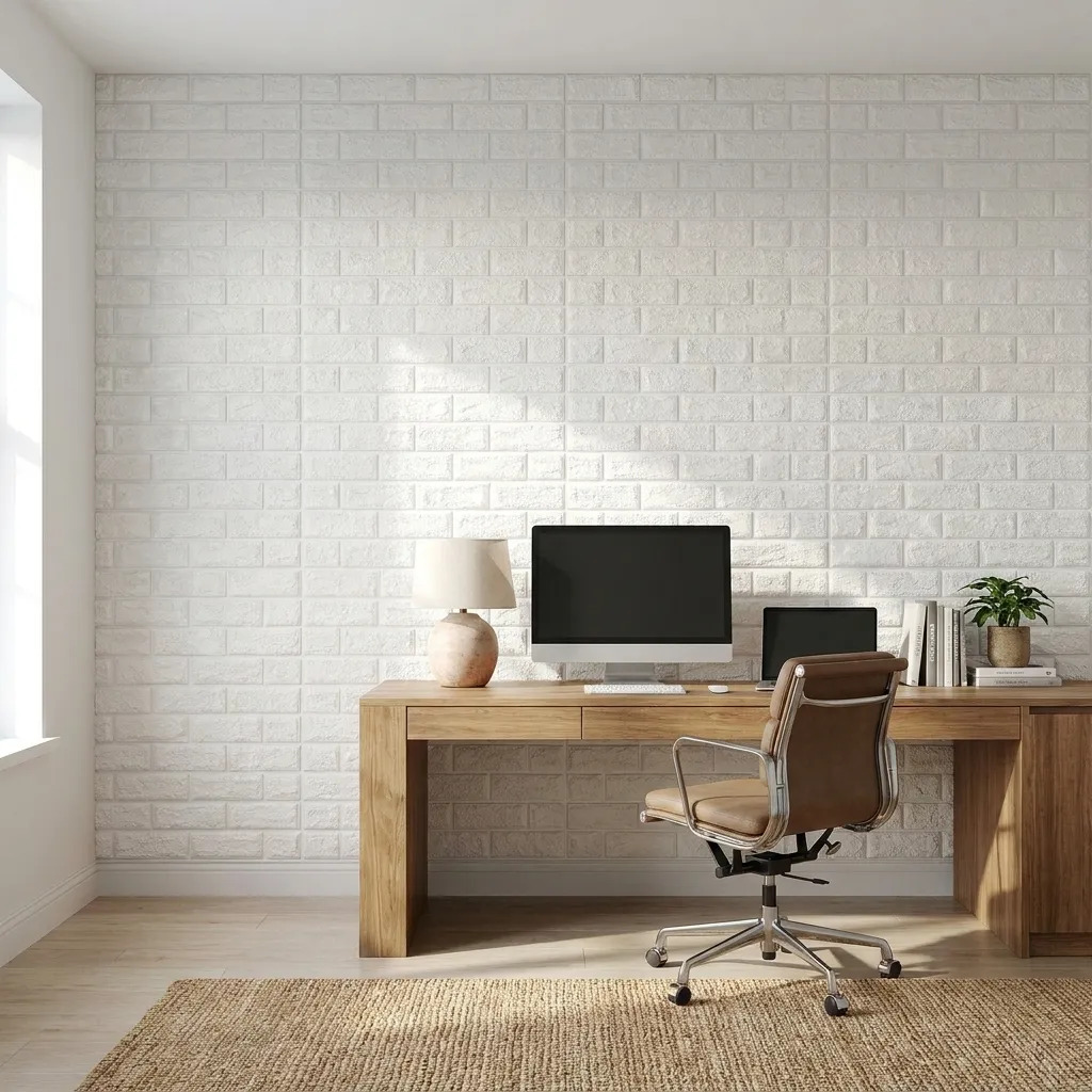 Placas X 10 3d Autoadhesivas Pared Muresco Pintable/lavable  Blanco Laja