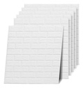 Placas X 10 3d Autoadhesivas Pared Muresco Pintable/lavable  Blanco Laja