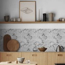 Ceramico Autoadhesivo Muresco Simil Marmol Carrara 25,4 X25,4 DecoStock