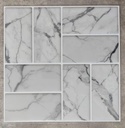 Ceramico Autoadhesivo Muresco Simil Marmol Carrara 25,4 X25,4 DecoStock