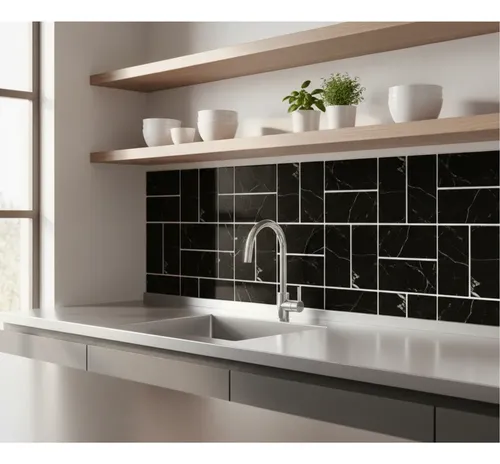 Ceramico Autoadhesvo Muresco Simil Mármol Imperial 25,4 X25,4 DecoStock