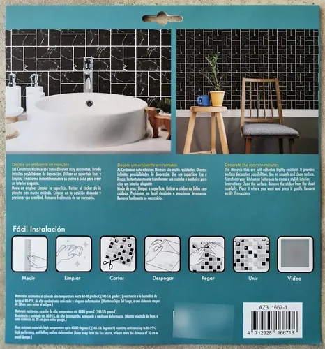 Ceramico Autoadhesvo Muresco Simil Mármol Imperial 25,4 X25,4 DecoStock