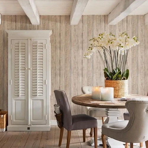 Papel Vinílico Riviera Maison Importado Madera 1829/3 DecoStock
