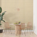 Papel Vinilizado Rayado 186/3 Viva La Casa Muresco Decostock Amarillo Pastel