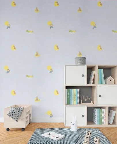 Papel Vinilizado F/celeste Infantil Animalitos Dream World