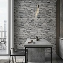 Papel Vinilico Lavable Studio 1946/2 Simil Laja Muresco Gris
