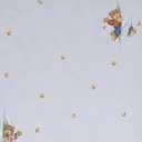 Papel Vinilizado F/celeste Pastel Infantil Osos Dream World