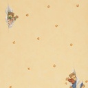 Papel Vinilizado F/ Amarillo Infantil Osos Dream World Ds