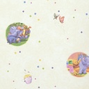 Papel Vinilizado Beige Winnie Pooh Disney 197/1 Muresco Ds