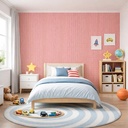 Papel Vinilico Rayado Disney 2063/4 Muresco Decostock Rojo Y Blanco