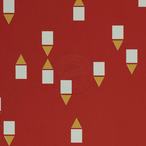 Papel Vinilico  Texturado Fondo Rojo  Muresco Picnic 2302/1 DecoStock