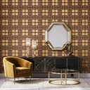 Papel Vinilizado Importado Escoces Beige Est. Ingles 25894 Club House Kingfisher DecoStock