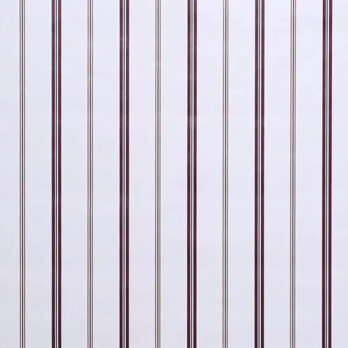 Papel Vinilizado Importado Est. Ingles 25932 Rayado F/blanco Bordo Verde