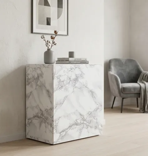 Rollo De Pvc Autoadhesivo Carrara Símil Marmol Muresco 2 M DecoStock