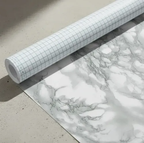 Rollo De Pvc Autoadhesivo Carrara Símil Marmol Muresco 2 M DecoStock