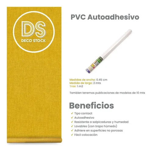 Rollos De Pvc Autoadhesivo Muresco 0,45 X 2 M Modelo Maderas