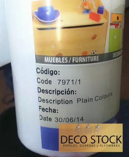 Rollos De Pvc Autoadhesivo Blanco Muresco Rollo: 45cmx 2 Mts