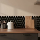 Ceramico Autoadhesivo Muresco Hexagonal 1659/1 Negro 25x24