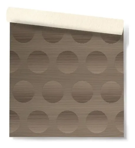 Papel Vinilico Texturado Circulos Urban Marron 4704/1 DecoStock