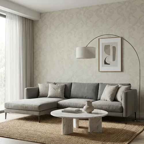 Papel Vinilico Text. Arabesco Beige Muresco Urban 4700/2 DecoStock