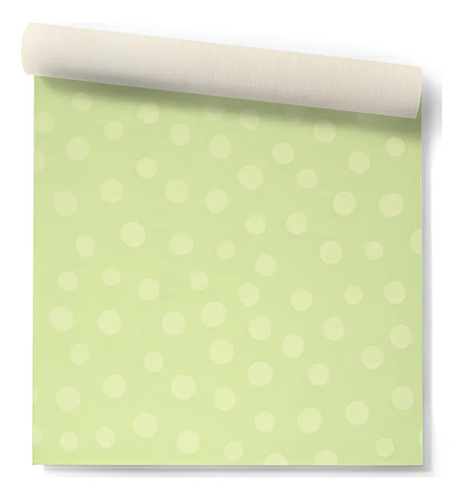 Papel Vinilico Texturado Círculos Verde Nido Muresco 8704/2